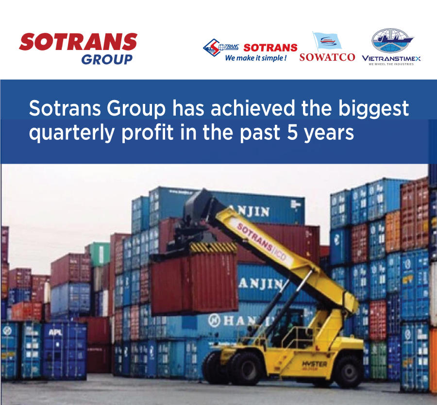 Sotrans Group has achieved the biggest quarterly profit in the past 5 years